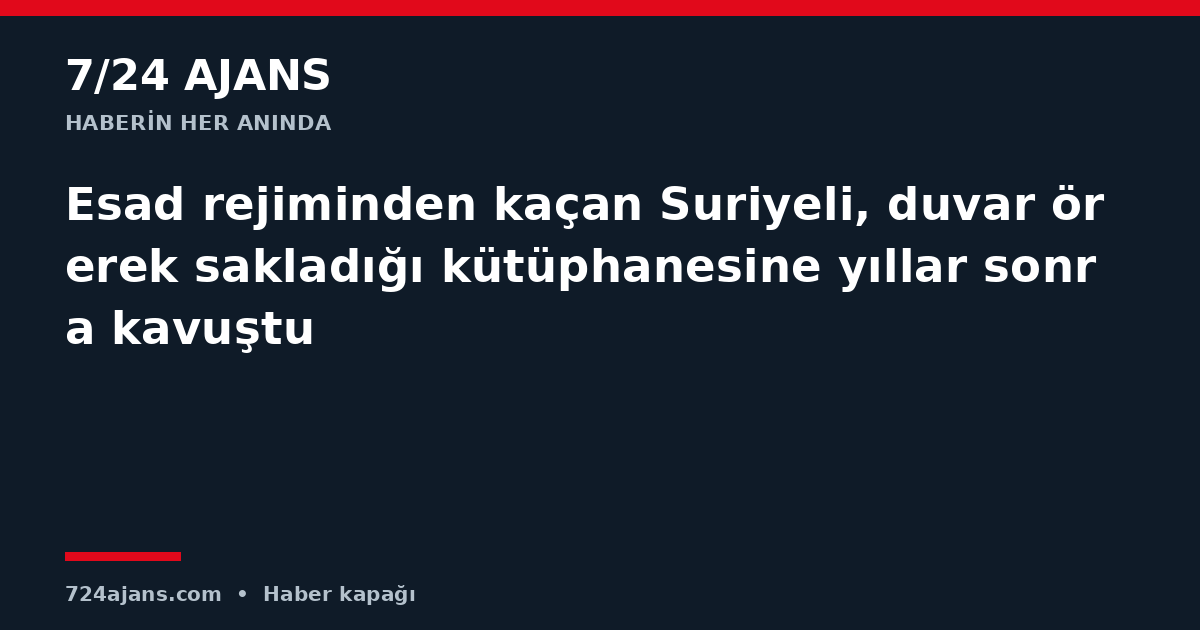 Esad rejiminden kaçan Suriyeli, duvar örerek sakladığı kütüphanesine yıllar sonra kavuştu