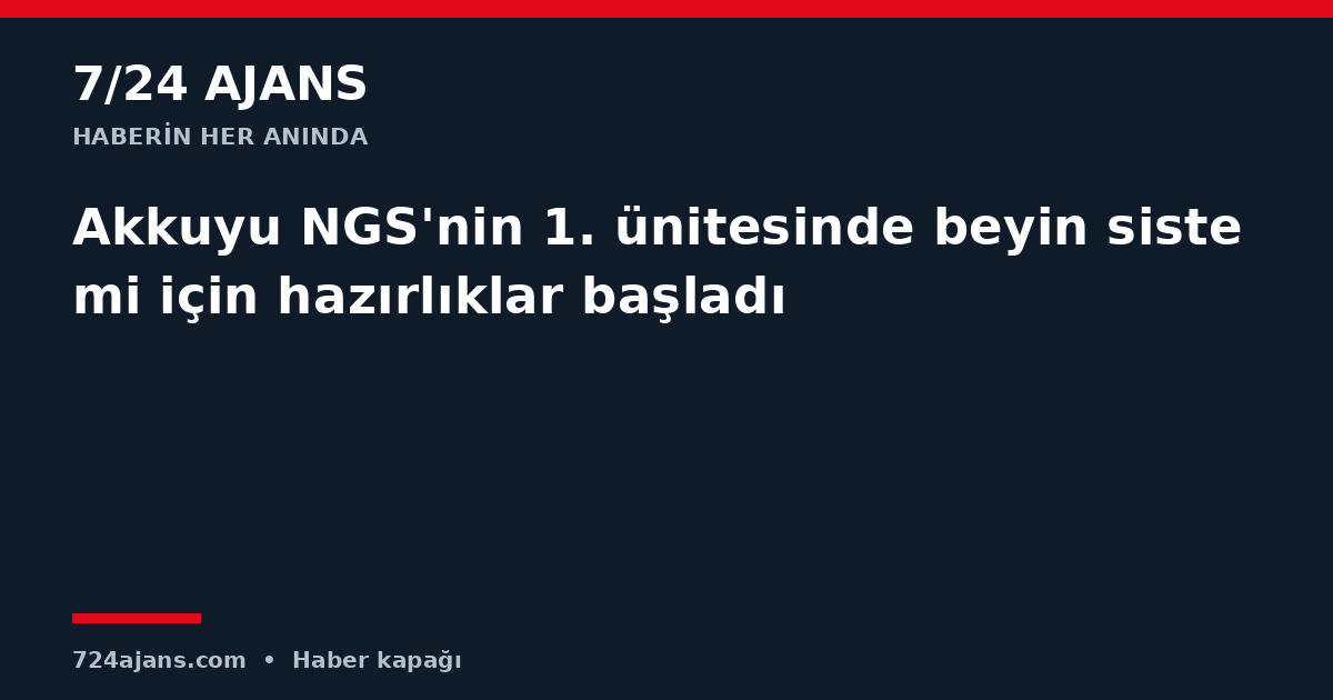 Akkuyu NGS'nin 1. ünitesinde beyin sistemi için hazırlıklar başladı
